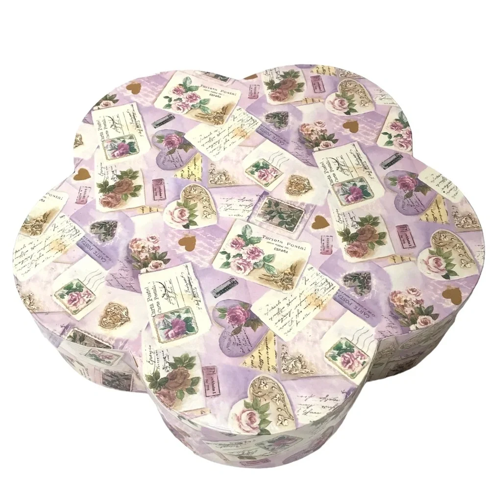 Keepsake Memory Postcard Print Petal Box Storage
